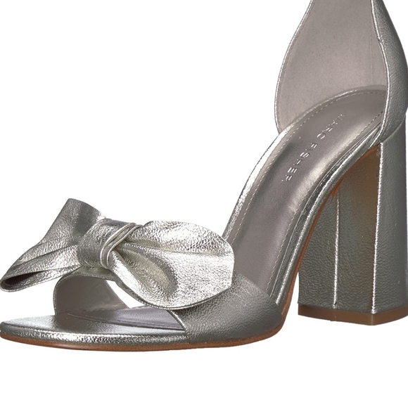 NIB Marc Fisher silver Malden Sandal, Sz 8.5 - Picture 6 of 6